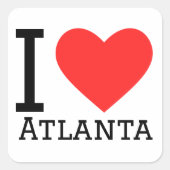 私はアトランタが大好き スクエアシール (正面)