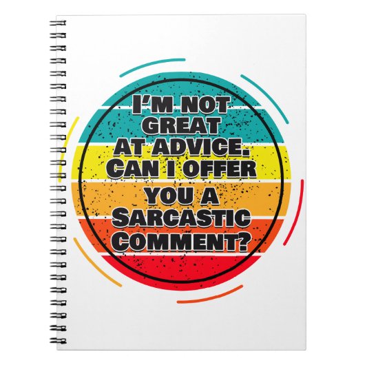 私はアドバイスで素晴らしはない。コメントを申し上げてもいい ノートブック (正面)