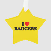 私はアナグマを愛します オーナメント (裏面)