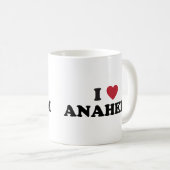 私はアナハイムカリフォルニアを愛します コーヒーマグカップ (正面右)