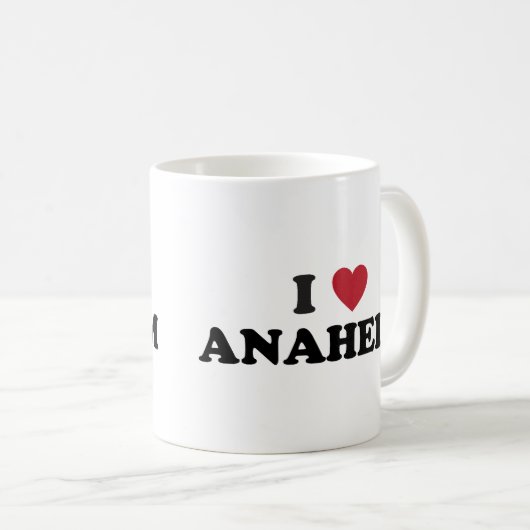 私はアナハイムカリフォルニアを愛します コーヒーマグカップ (正面右)