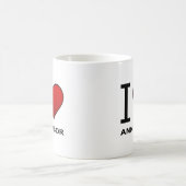 私はアナーバー、MI -ミシガン州--を愛します コーヒーマグカップ (中央)