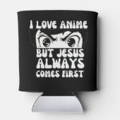 私はアニメが大好きだが、イエスは来クリスチャンである 缶クーラー (裏面)