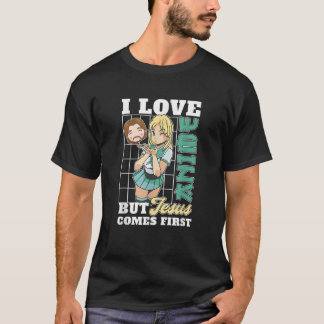私はアニメが大好きだが、イエス来初のバイブルマンガファン Tシャツ