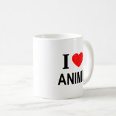 私はアニメが大好きです コーヒーマグカップ (正面右)