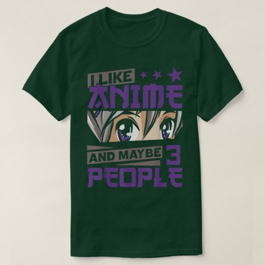 私はアニメが日本の文化おもしろいマンガだ Tシャツ (デザイン正面)