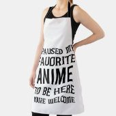 私はアニメをお気に入りのここに来るために中断した エプロン (インサイチュ)