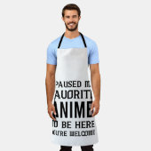私はアニメをお気に入りのここに来るために中断した エプロン (着用した状態)