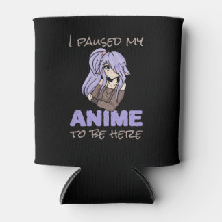 私はアニメを一時停止ここにオタク日本アニメーション 缶クーラー