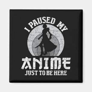 私はアニメを一時停止してここに女性メンズアニメマン マグネット