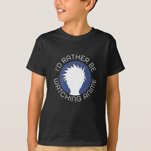 私はアニメを見たいものだ Tシャツ (正面)