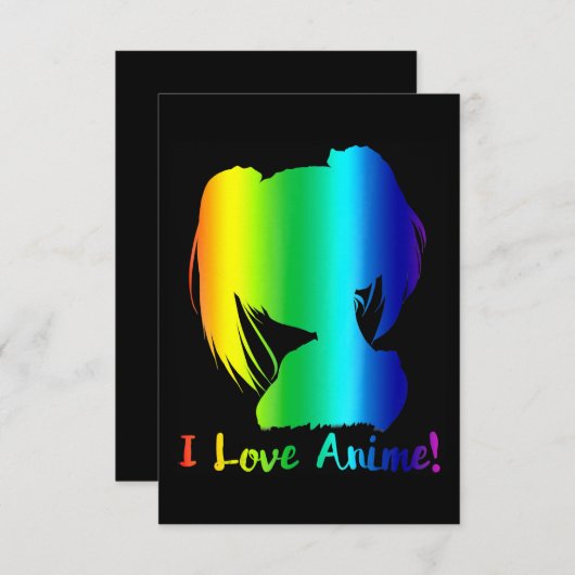 私はアニメマンガのコスプレスおもしろいが大好きだ 招待状 (正面/裏面)