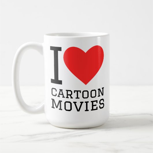 私はアニメ映画が大好き コーヒーマグカップ (左)