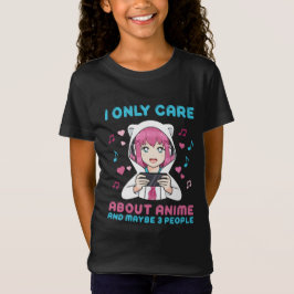 私はアニメ気にの女の子グラフィックのみ Tシャツ