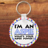 私はアパイだ。お前の力すごいは? キーホルダー (正面)