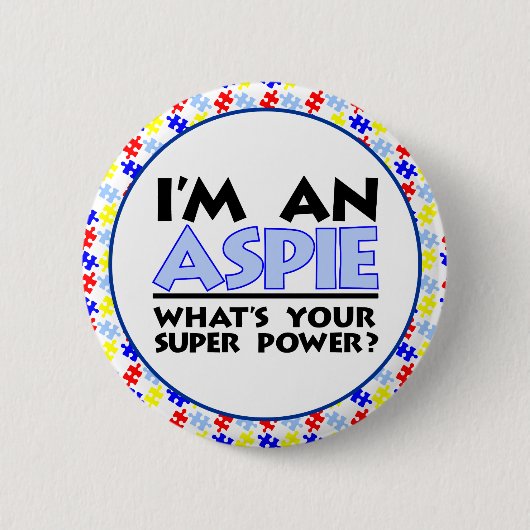 私はアパイだ。お前の力すごいは？ 缶バッジ (正面)