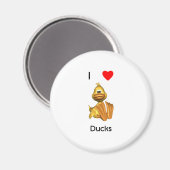 私はアヒルが大好きだ マグネット (正面/裏面)