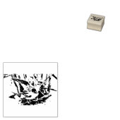 私はアヒルが大好きだ ラバースタンプ (押印)