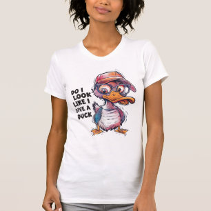 私はアヒルに見与ええるユーモアのある Tシャツ