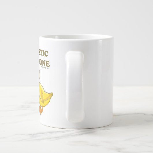 私はアヒルの整形手術を受けた ジャンボコーヒーマグカップ (裏面)