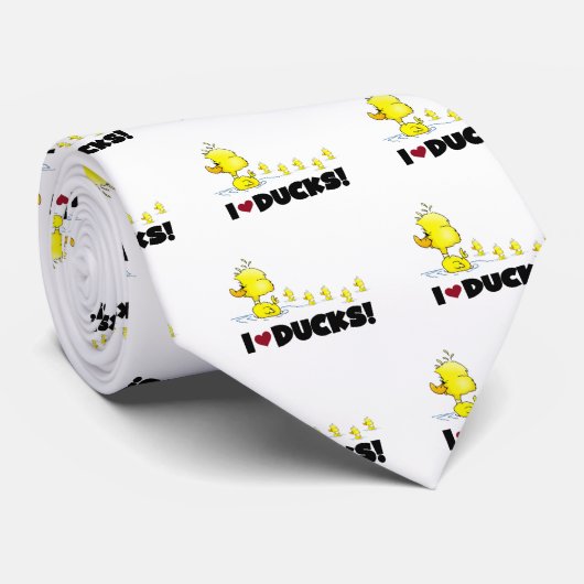 私はアヒルのTシャツおよびギフトを愛します ネクタイ (ロール)