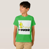 私はアヒルのTシャツおよびギフトを愛します Tシャツ (正面フル)