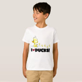私はアヒルのTシャツおよびギフトを愛します Tシャツ (正面フル)