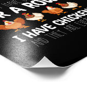 私はアヒルや鶏を持っている行がない フォトプリント            (角)