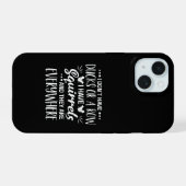 私はアヒルを一列に並べたりはしません。リスがいます iPhone 15ケース (裏面横)