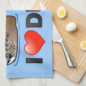 私はアヒルを愛します キッチンタオル (四つ折り)