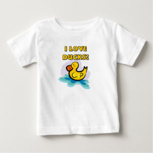 私はアヒルを愛します ベビーTシャツ
