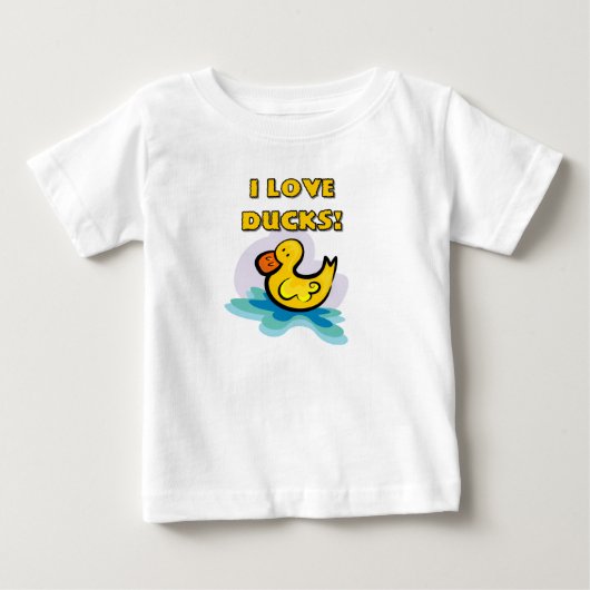 私はアヒルを愛します ベビーTシャツ (正面)