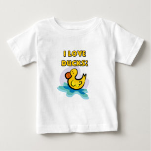 私はアヒルを愛します ベビーTシャツ