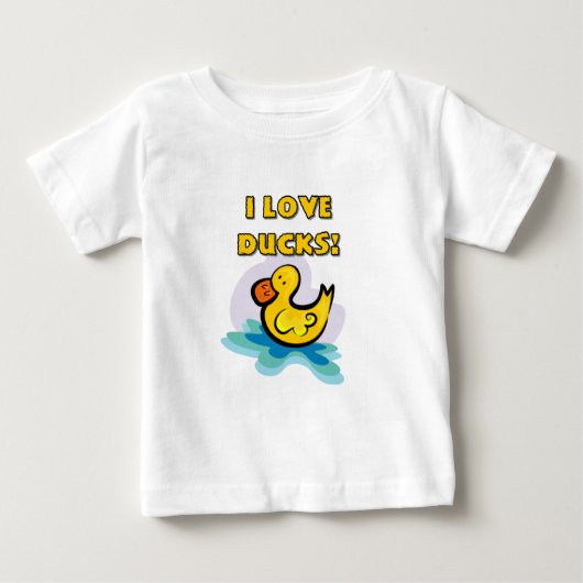 私はアヒルを愛します ベビーTシャツ (正面)