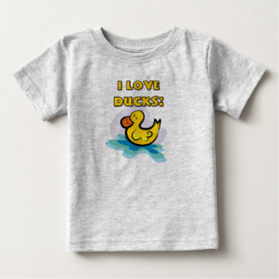 私はアヒルを愛します ベビーTシャツ