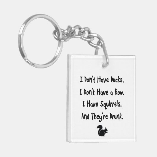 私はアヒルを持っていない キーホルダー (正面左)