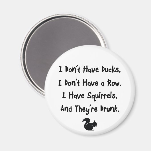 私はアヒルを持っていない マグネット (正面/裏面)