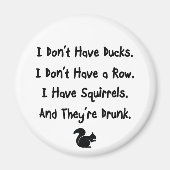 私はアヒルを持っていない マグネット (正面)