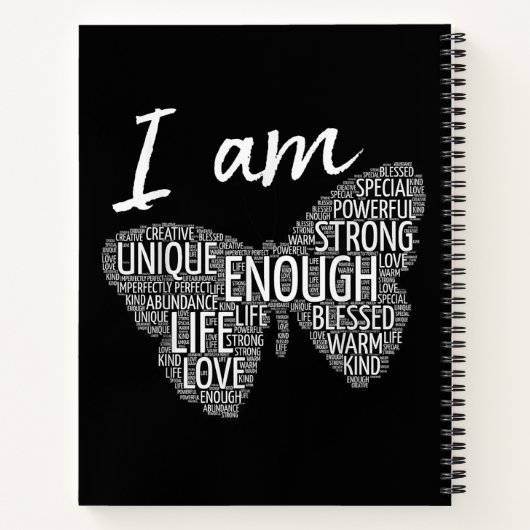 私はアフィユニークーの引力の強い前向き法則だ ノートブック (裏面)