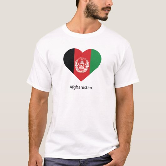私はアフガニスタンが大好き Tシャツ (正面)