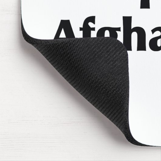 私はアフガニスタンの旗を愛します マウスパッド (コーナー)