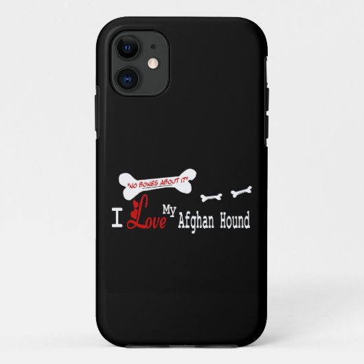 私はアフガン犬が大好き Case-Mate iPhoneケース (裏面)