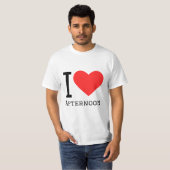 私はアフタヌーンスクエアステッカーが大好き Tシャツ (正面フル)