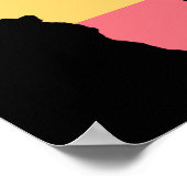 私はアフリカのロスタ色の大陸が大好き ポスター (角)