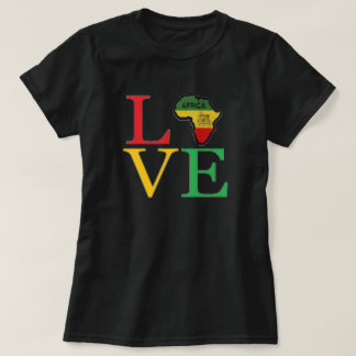 私はアフリカのTシャツが大好き Tシャツ