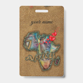 私はアフリカメッセンジャーバッグバッジが大好き バッジ