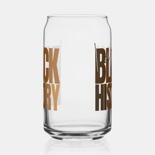 私はアフリカ系アメリカ人を称える黒人歴史月間 ガラス缶 (左)