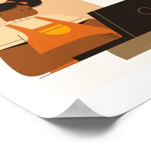 私はアフリカ系学アメリカ人のポスターを教育できる ポスター (角)