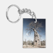 私はアフリカBaobabツリー写真が大好き キーホルダー (正面左)