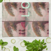 私はアフリカKilimanjaro山が大好き キッチンタオル (折り畳み)